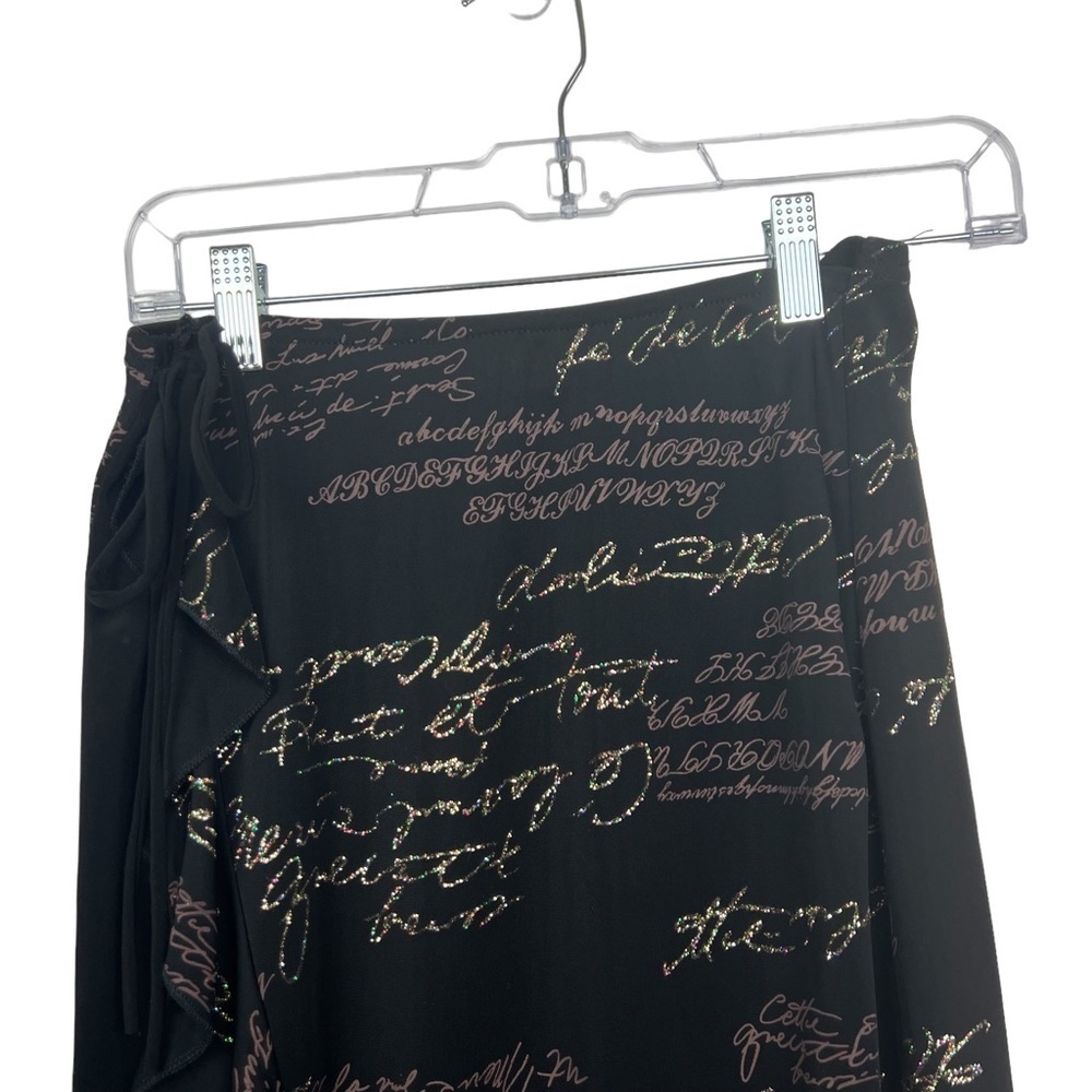 Join Me Black Glitter Skirt and Top Set Large - Picture 11 of 16